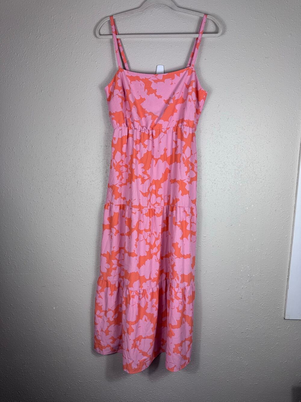Social Standar By Sanctuary Smocked Back Floral Dress Womens Size Medium